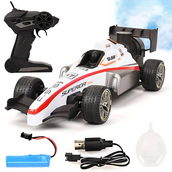 Parteet Premium Quality Rechargeable Remote Control F1 Formula Car with Mist Smock