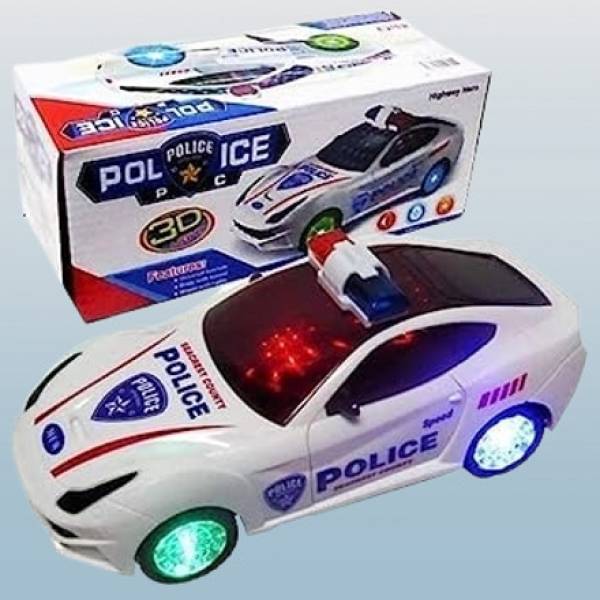 KAVANA Musical Toys For Kids | Rotating Car | Remote Control Police Car Toy For Kids