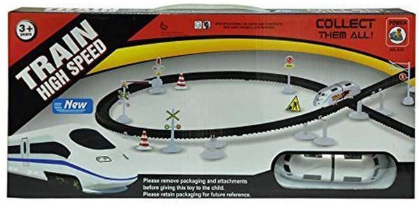 UPSARG High Speed bullet train with tracks model Electric Toy Train Set for kids