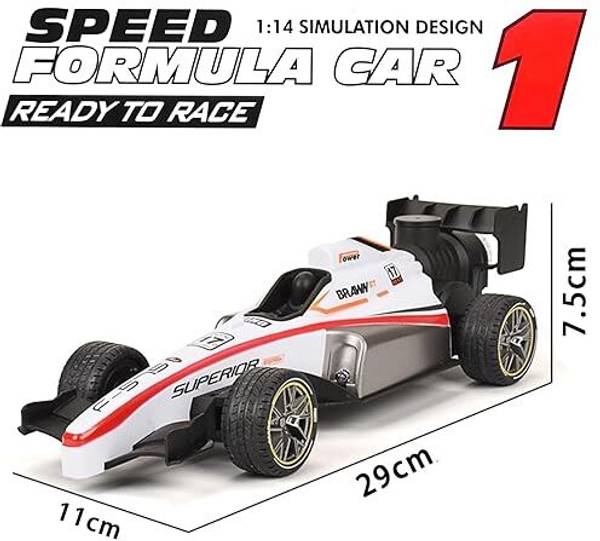 Tinywonders F1 Speed Remote Control RC Car with Smoke Spray Scale 1:14 Big01