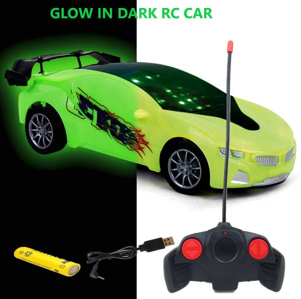 CADDLE & TOES Famous Car Remote Control 3D with LED Lights, Chargeable