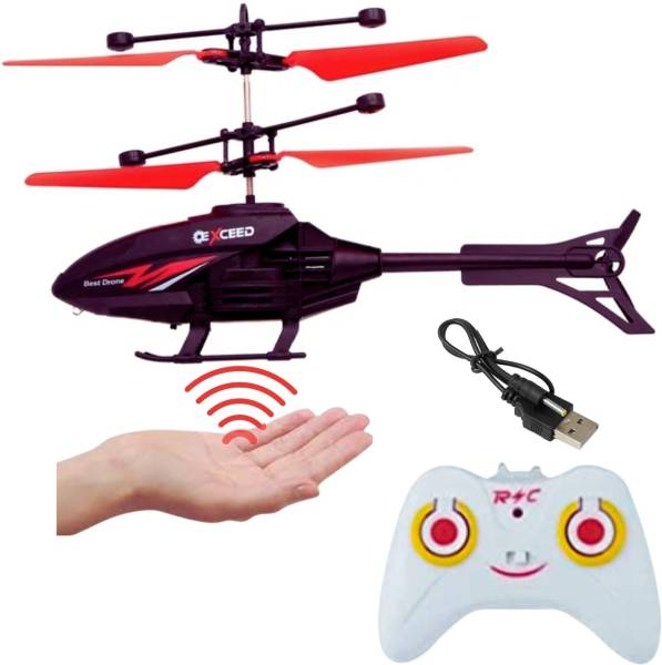 Shree Shivaay Enterprises Flying Helicopter with Radio Remote Control and Hand Sensor