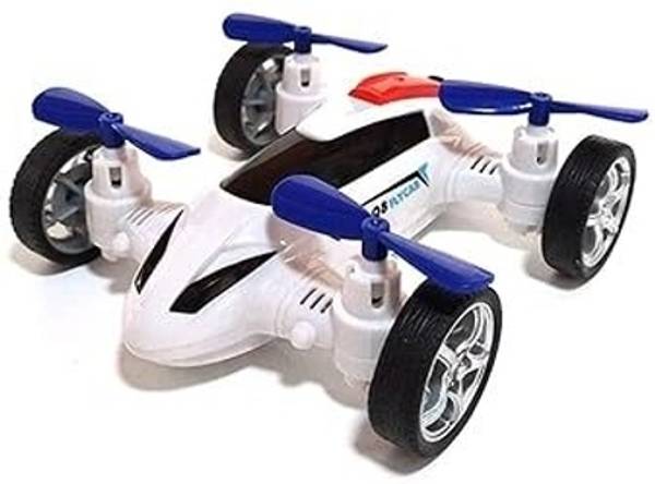 Aganta Friction Powered Kids Fly Car Toys Inertia Four Axis Look Like A Drone