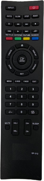 SHIELDGUARD Remote Control SP-312 Compatible for Speedcon LED TV Remote Controller