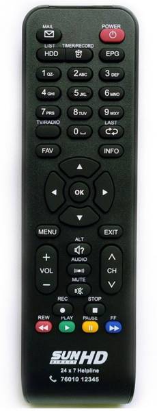 Rohit Electronics Remote Compatible for Sun Direct HD Setup Box (HD BOX) Sun direct Remote Controller