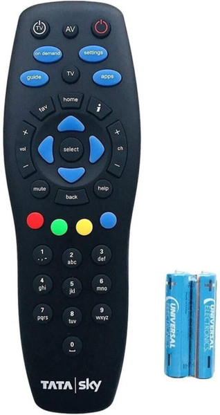 Tansukh (Works With All Tv) NOT A RECORDING REMOTE Setop Box Remote Controller (Black) TataSky New body remote Universal Genuine Remote Controller TATA SKY, TATA PLAY Remote Controller