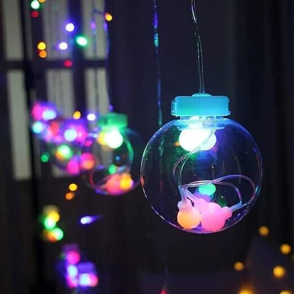 wtc 12 LEDs 3 m Multicolor Steady Ball Rice Lights