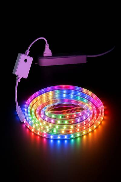 Piano 1200 LEDs 10 m Multicolor Steady Strip Rice Lights
