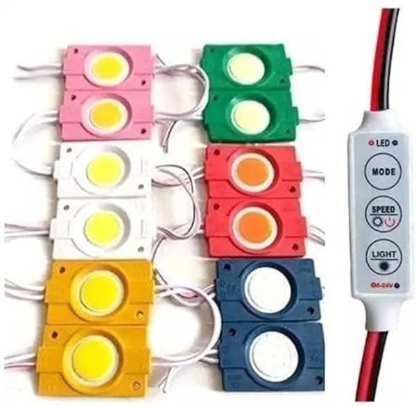 StrawHat 12 LEDs 0.3 m Blue, Green, Pink, Red, White, Yellow Color Changing, Flickering, Steady Bulb Rice Lights