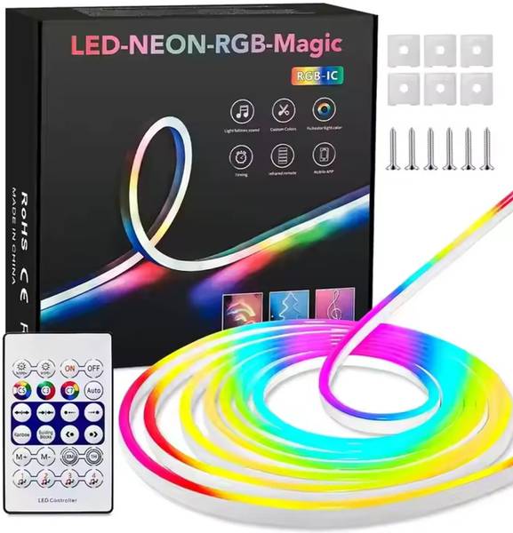 spark world 600 LEDs 5 m Multicolor Color Changing, Flickering, Steady String Rice Lights