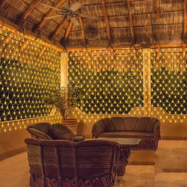 Gesto 200 LEDs 10 m Yellow Steady, Flickering String Rice Lights