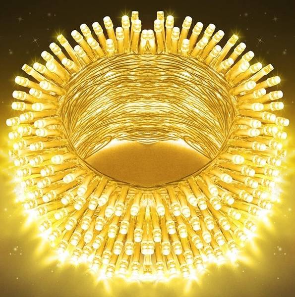 MPROW 40 LEDs 11 m Yellow Steady Bulb Rice Lights