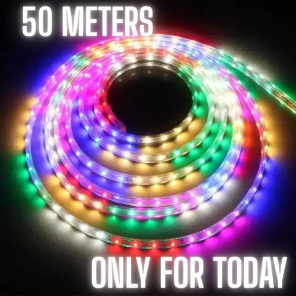 Peafowl Wholesale 1200 LEDs 5 m Multicolor Steady Strip Rice Lights