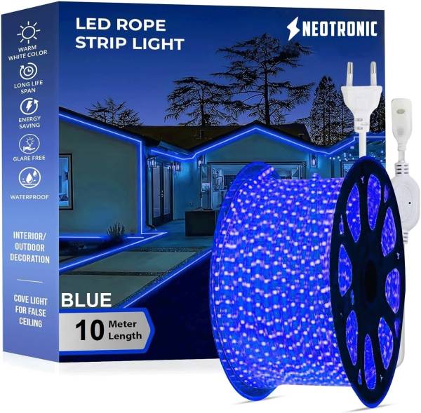 neotronic 1200 LEDs 10 m Blue Steady Strip Rice Lights