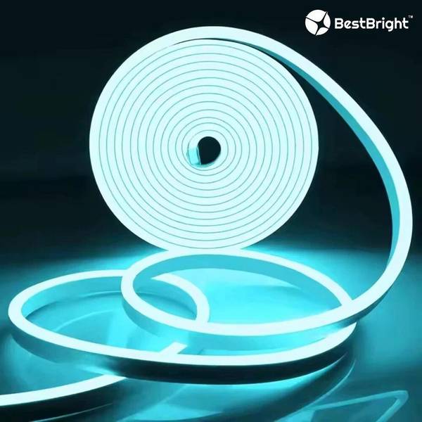 BestBright 600 LEDs 5 m Blue, White Steady Strip Rice Lights