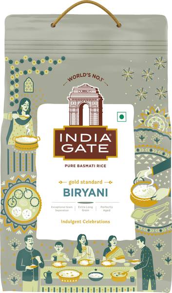 INDIA GATE Gold Standard Biryani Pure Basmati Rice Basmati Rice - Price ...