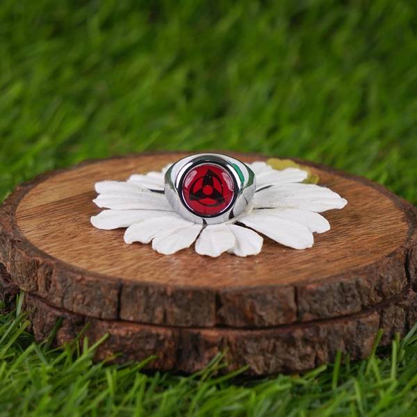 OFFO Naruto Anime Obito's Mangekyou Sharingan Ring|Rings for men and women Brass Ring