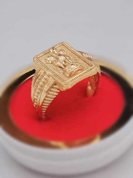 TMRcreation Fancy satyamev jayate ring for man and boys brass ring Brass Gold Plated Ring