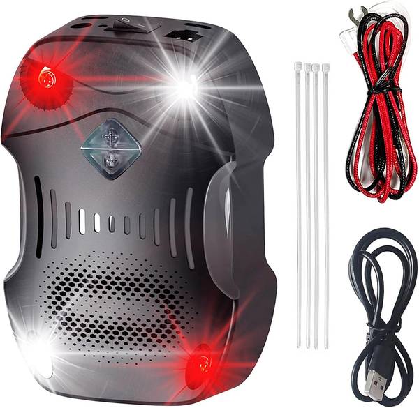 SERPLEX Ultra Sonic Car Rodent Repeller With Dual Light Sound Sensor Device Ultrasonic Rodent Repellant