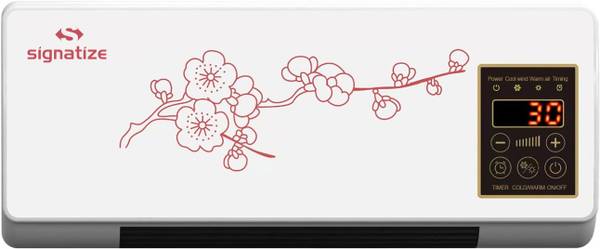 SIGNATIZE Wall Mounted Electric Heater+ Normal Air Conditioner, 2-in-1 with Remote Control Fan Room Heater