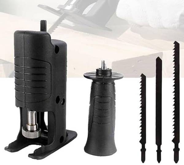 RanPra NEW Jigsaw Adapter Saw Power Drill To Jig Saw Woodworking Tool Wood Cutter Rotary Bit Set