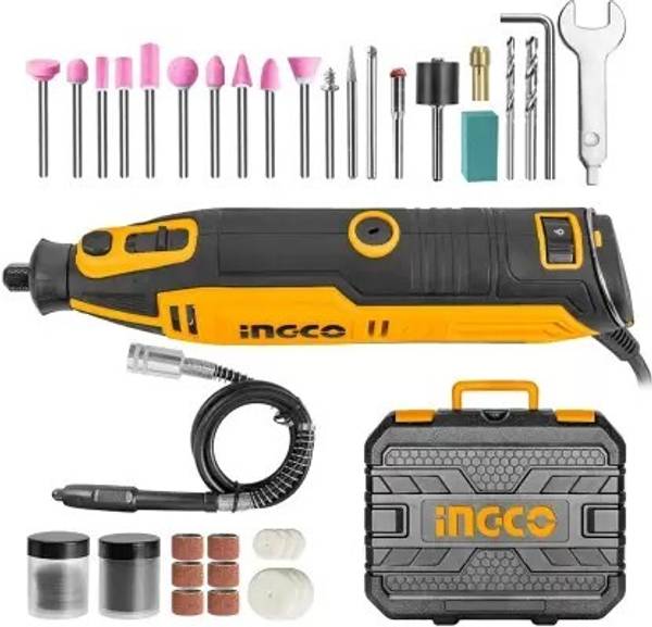 INGCO Mini Grinder Variable Speed 130W With 110 Accessories Rotary Tool