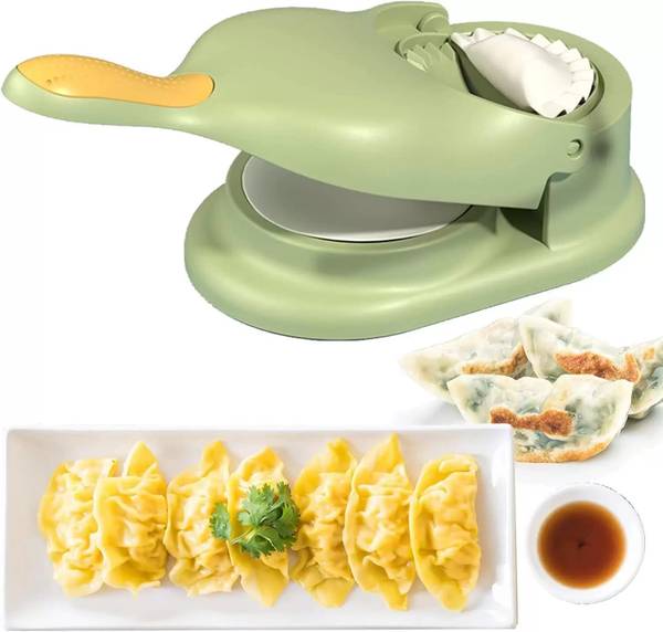 Quickmart Plastic Multi Uses 2 in 1 Dumpling Maker Momos Maker Roti and Khakra Maker
