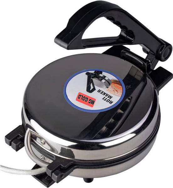 MG GOLD Chapati/Roti Stainless steel body 800 Watts Power saver MODEL QAE Roti and Khakra Maker