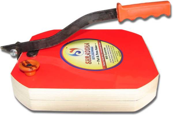 Shraddha Heavy Quality Puri Papad Paratha Board (Square Shape) Machine with Iron Handle Roti and Khakra Maker