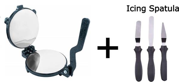 Maxigo Puri Press Kitchen Press Chapati Roti Maker Machine With Icing Spatula Free Roti and Khakra Maker