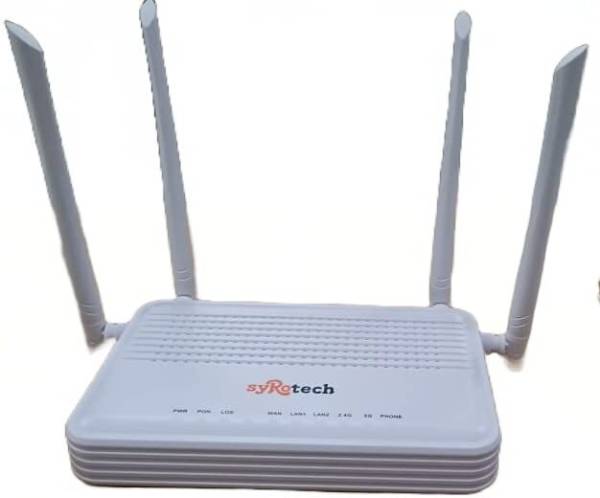 Syrotech 4 Antenna Wireless Router SY GPON 2010-WADONT(New Model for 1110-WDAONT) 300 Mbps Wireless Router