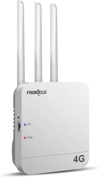 Frontech High-speed 4G WiFi router with 5G SIM support and three powerful antennas. 4G Router 2.4 GHz 150 Mbps Wifi Speed Single Band External Antenna...