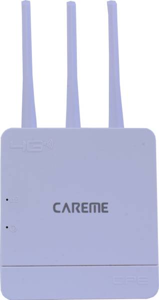 CareME 5G & 4G Sim Router with Triple Antenna Connect with DVR/NVR/WiFi Camera 4G Router 2.4 GHz 300 Mbps Wifi Speed NA External Antenna MiFi (Sim Bas...