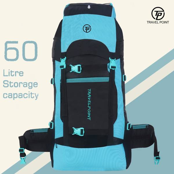 TRAVEL POINT WATERPROOF TREKKING BAG HIKKING BACKPACK FOR TRAVEL & OUTDOOR Rucksack - 60 L