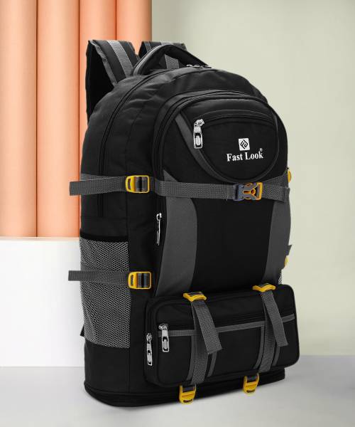 Fast look Rucksack and Duffel Bag With Wheels Combo Pack For men and women-Black&Blue