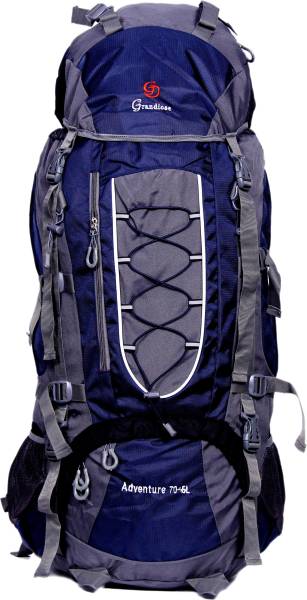 Grandiose 75L Thread Model Navy Blue Hiking Backpack / Rucksack Bags (GTB67503NB) Rucksack - 75 L