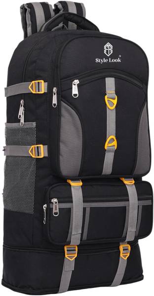 Style look Trekking Bag Hikking Backpack For Travel & Outdoor Rucksack - 70 L (Blck) Waterproof Backpack