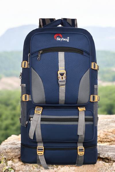 Skyberg 60 Litres Curve Water Resistant Rucksack For Hiking Trekking And Travel - Unisex Rucksack - 60 L