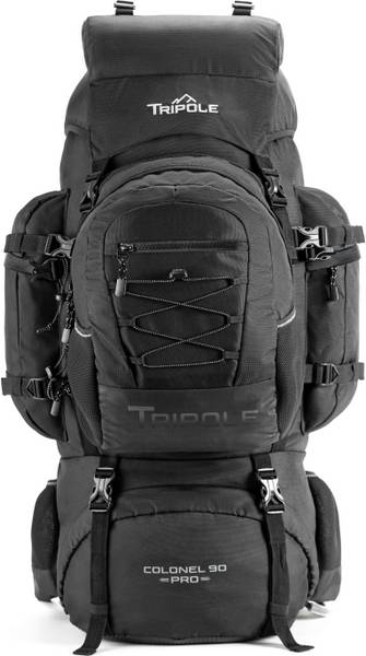 Tripole Colonel Pro Metal Frame Rucksack | Front Opening | Detachable Bag Rucksack - 90 L