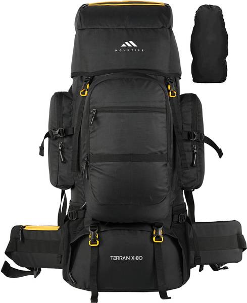 MOUNTILE TERRAIN X-80L Travel Backpack with Rain Cover Camping Trekking Bag Rucksack - 80 L