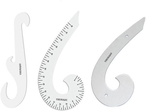 Vikurajas Single French Curve Scale ,French Curve Scale combo Ruler