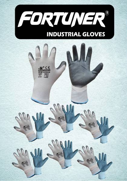 fortuner Hand Gloves|Anti Cut|Cut Resistant|Industrial|Domestic Hand Gloves 100 PAIRS Nitrile Safety Gloves