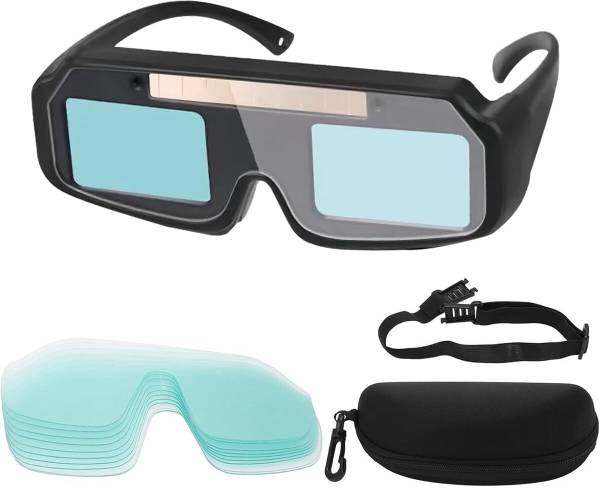 Zomei Auto Darkening Solar Powered Professional Welding Goggles Auto Darkening Welding Goggles with 15 Replace Lenses Anti Glare Welding Safety Goggle