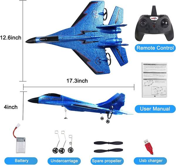 go ready ZY530 Jet Fighter Stunt RC Airplane with Automatic Balance
