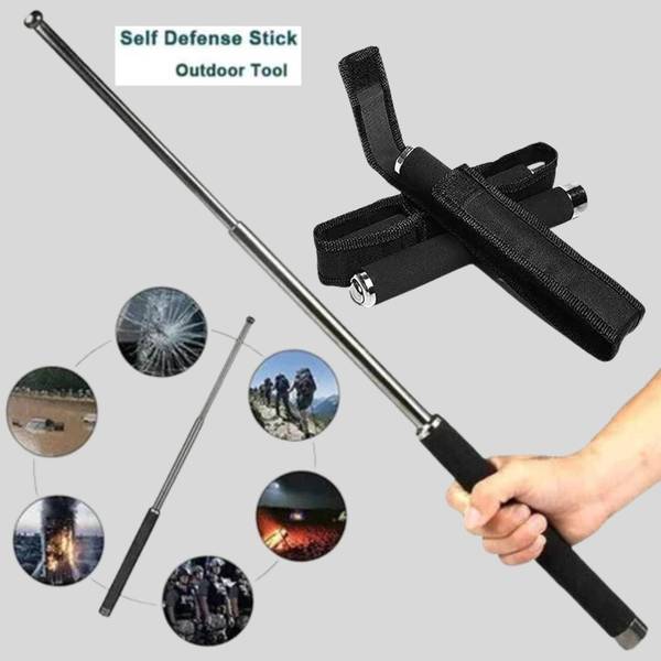 Sadefs.ascacs Self defence stick Technical rod Heavy Metal Use Man And Women New Safety Self Defense- Security Baton Telescopic Folding Metal Stick Ro...