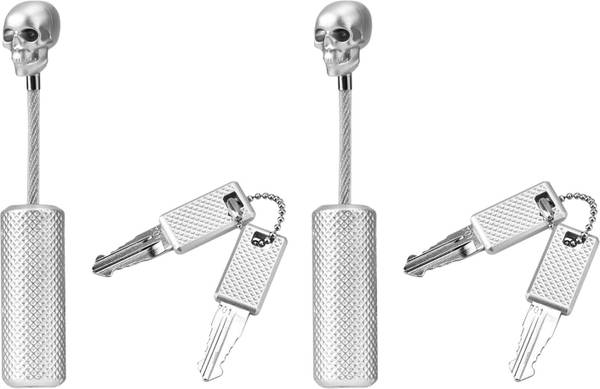 CNB TSA Approved Safety Lock Skull Style with 4 Keys Pack of 2 Safety Lock