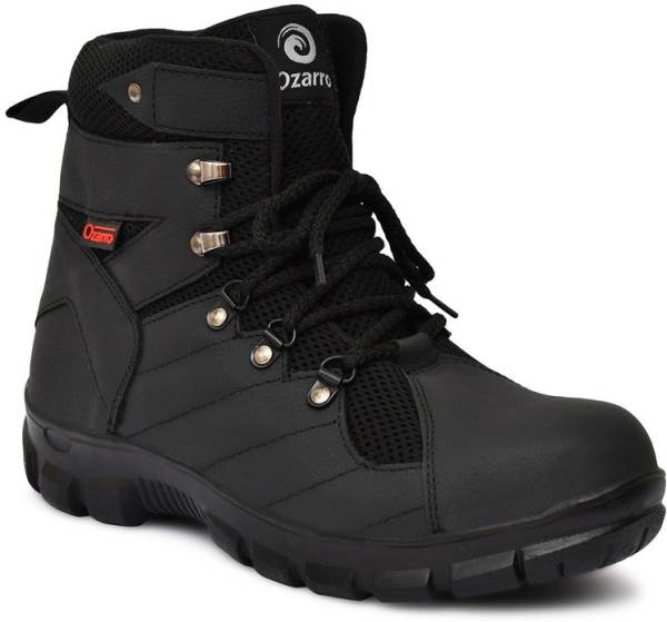 Ozarro Steel Toe Genuine Leather Safety Shoe