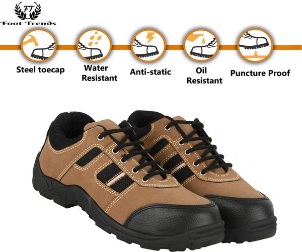 foot trends Steel Toe PVC Safety Shoe