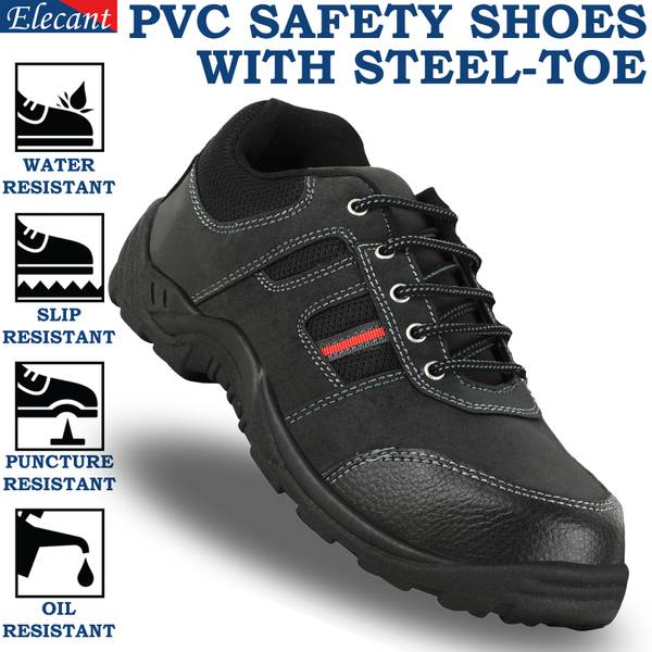 Elecant Steel Toe Synthetic Leather Safety Shoe