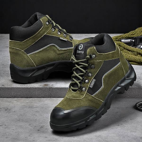 Ozarro Steel Toe Suede Safety Shoe